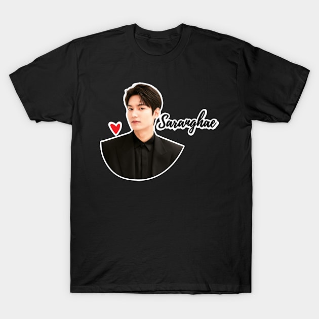 Lee Min-ho 이민호 saranghae korean actor T-Shirt by Bellarulox